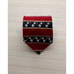 Amherst and Brock  Golf Themed Silk Tie